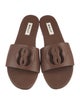 Bally Leather Cutout Accent Slides