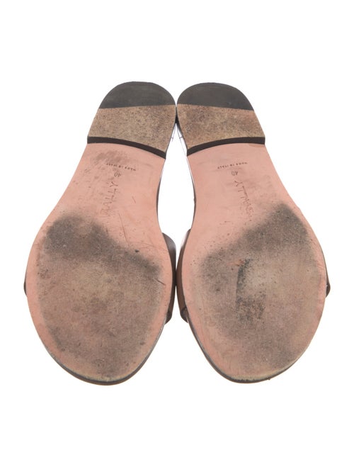 Bally Leather Cutout Accent Slides