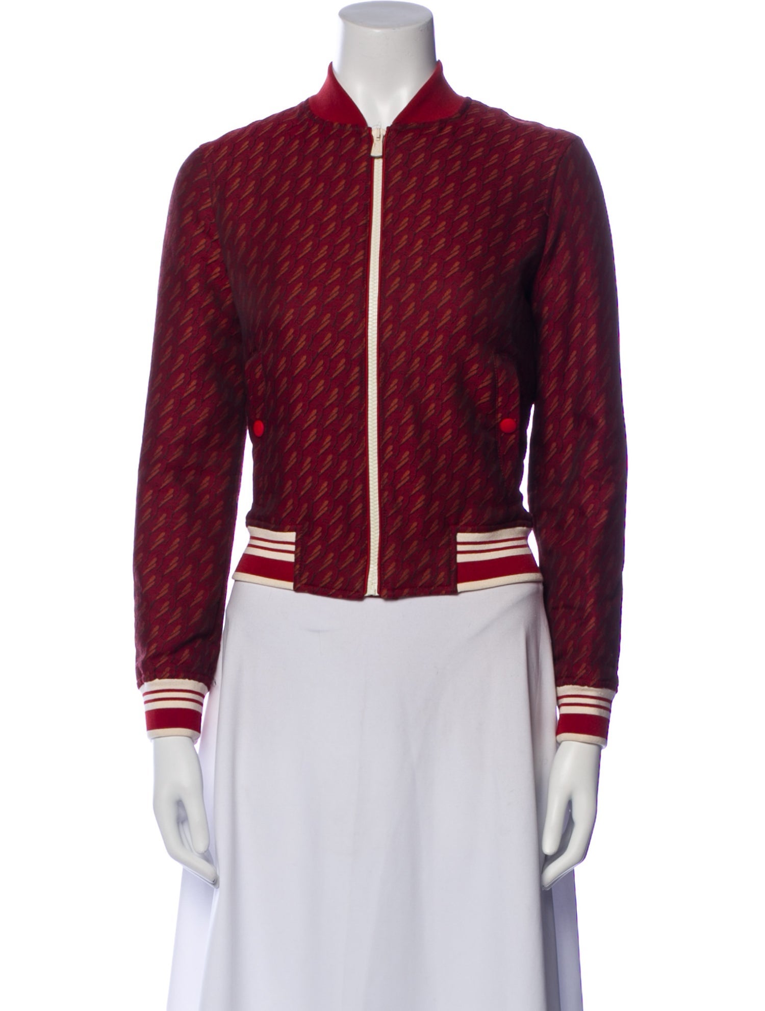 Bally Striped Bomber Jacket