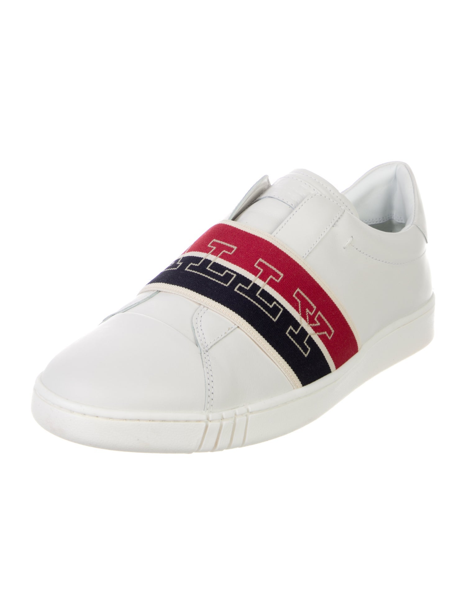 Bally Leather Colorblock Pattern Sneakers w/ Tags