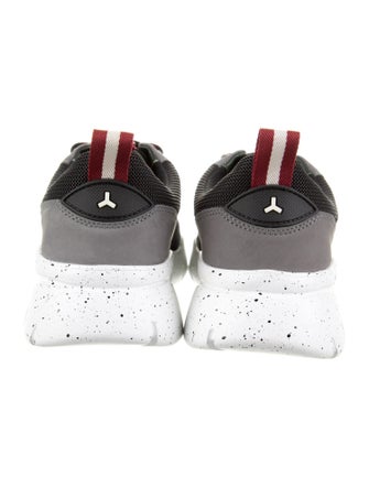 Bally Suede Colorblock Pattern Sneakers