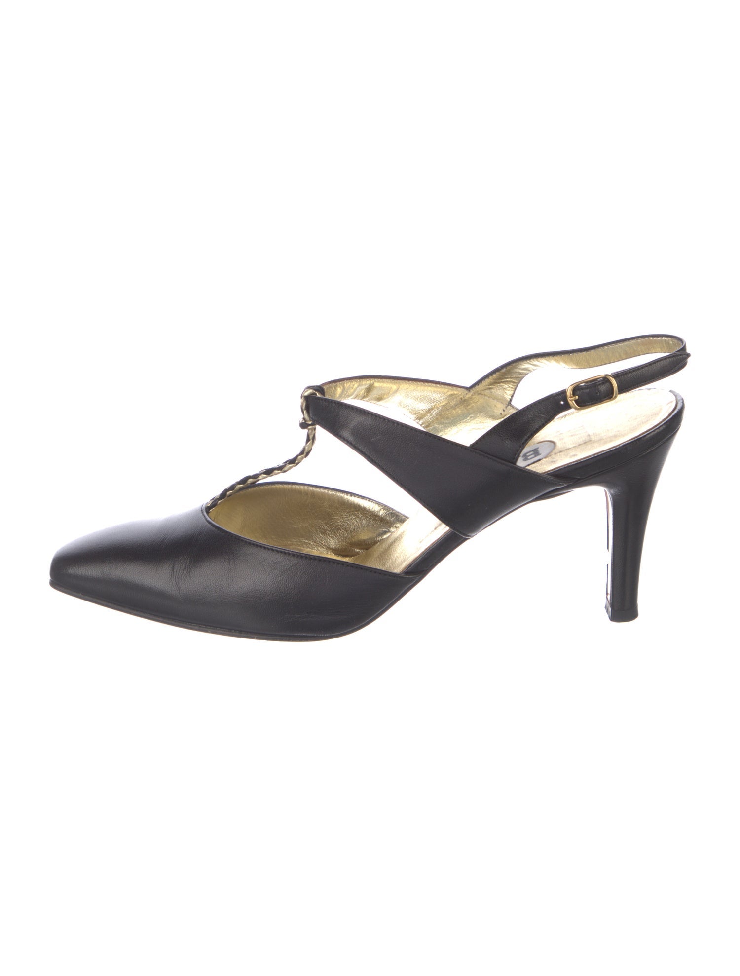 Bally Vintage Leather T-Strap Pumps