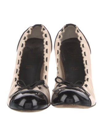Bally Leather Animal Print Pumps
