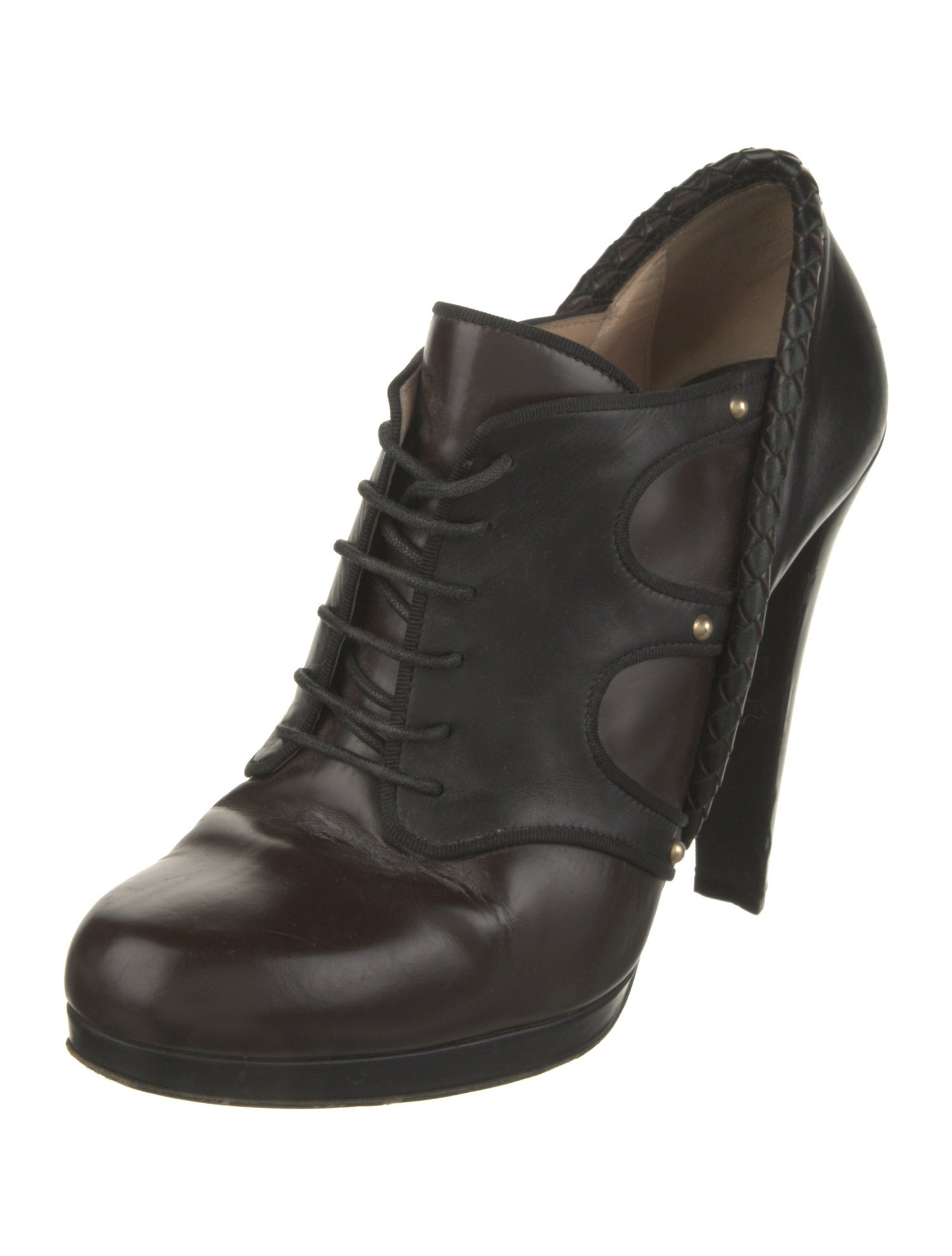 Bally Leather Lace-Up Boots