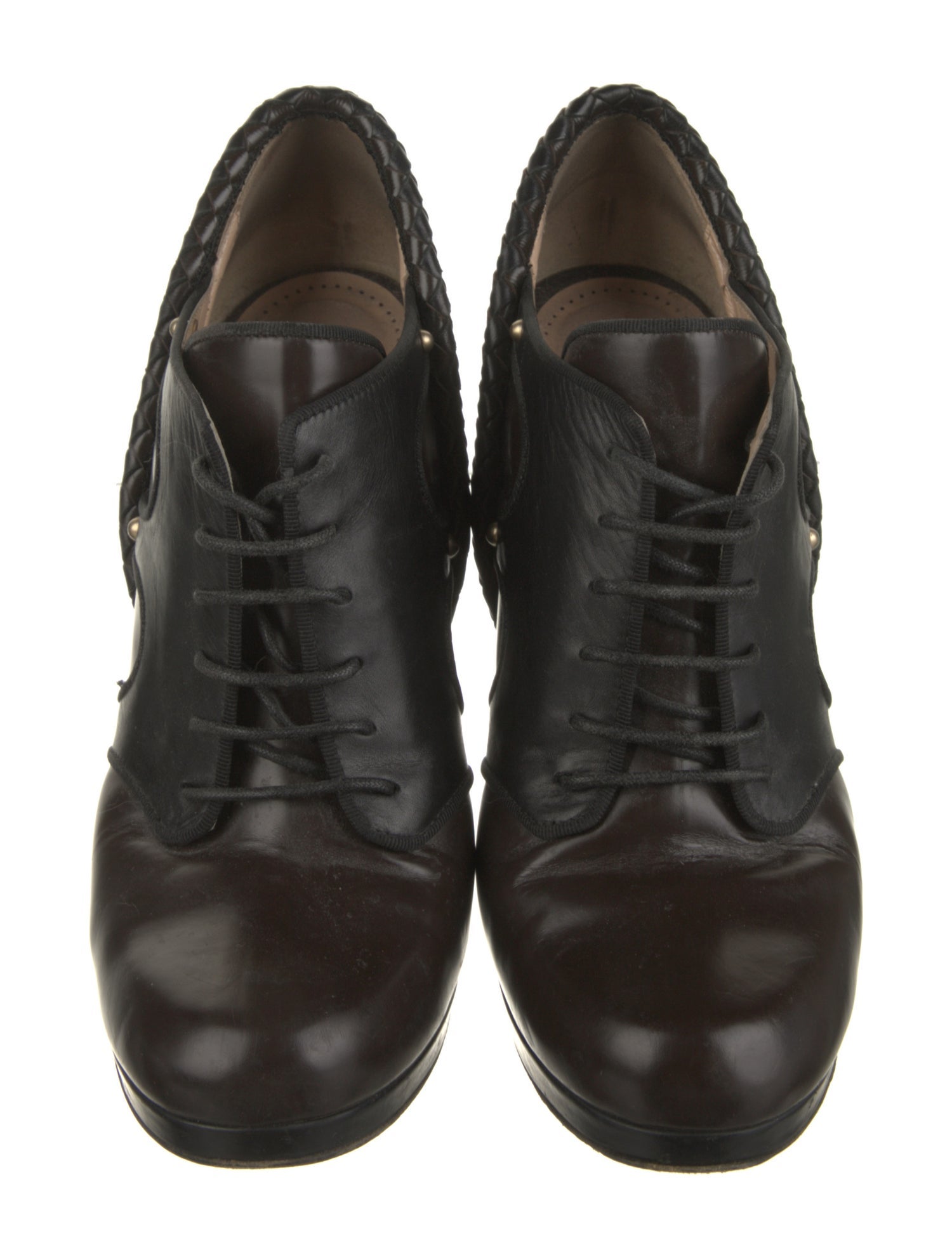 Bally Leather Lace-Up Boots