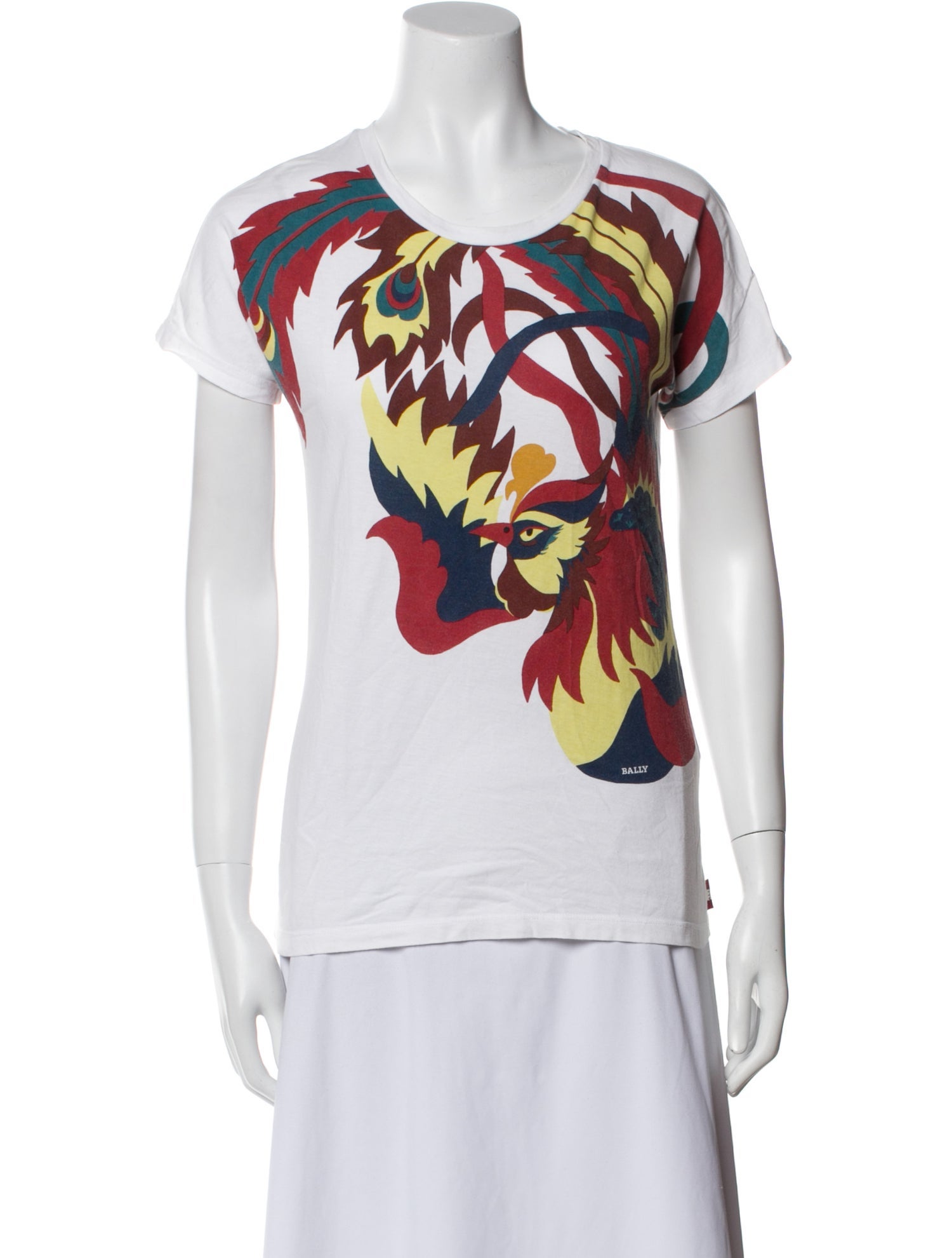 Bally Graphic Print Scoop Neck T-Shirt
