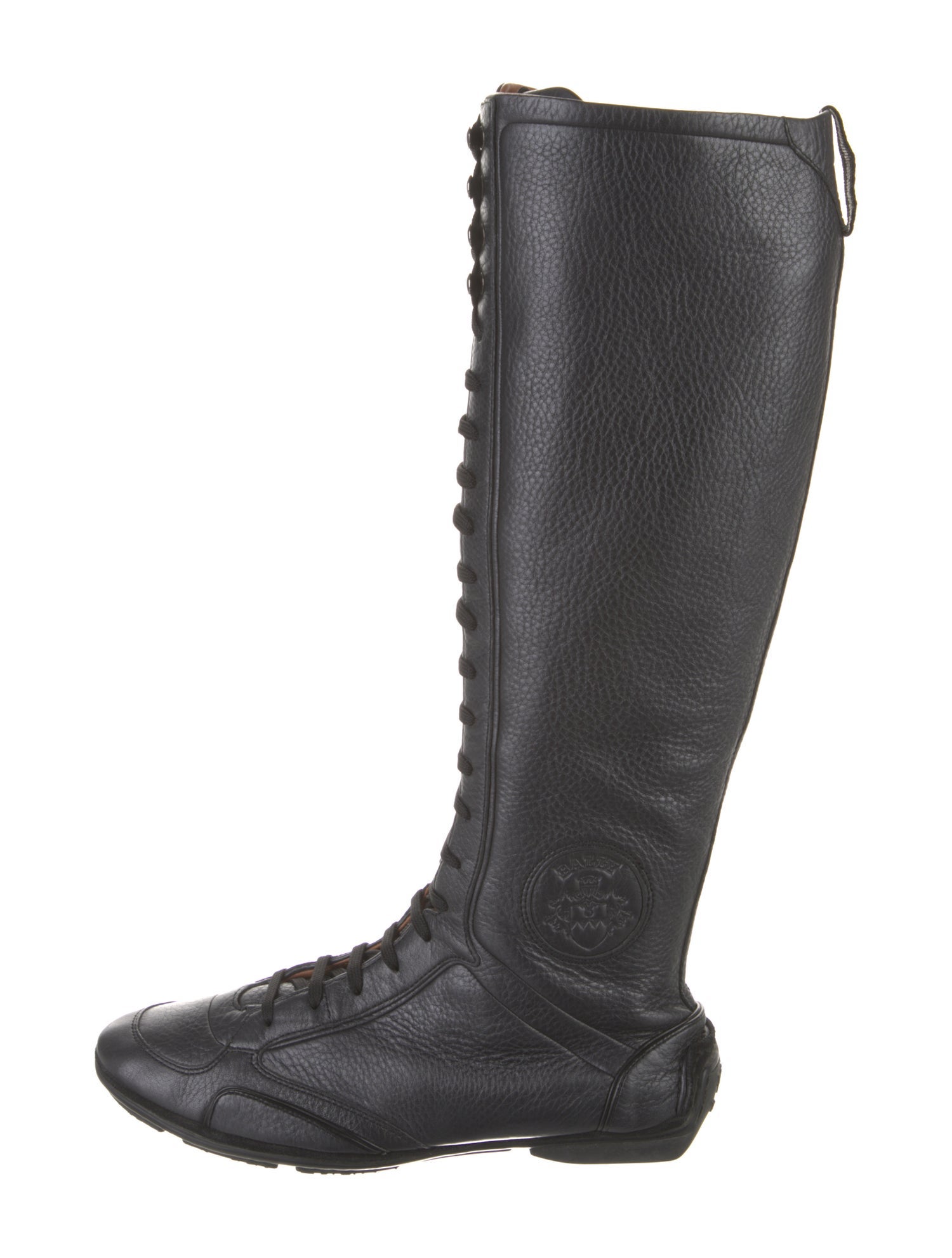 Bally Leather Lace-Up Boots