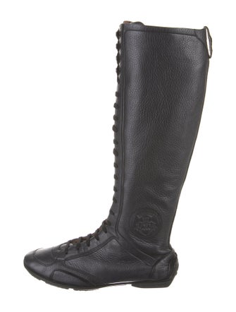 Bally Leather Lace-Up Boots
