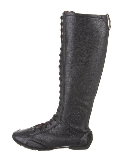 Bally Leather Lace-Up Boots