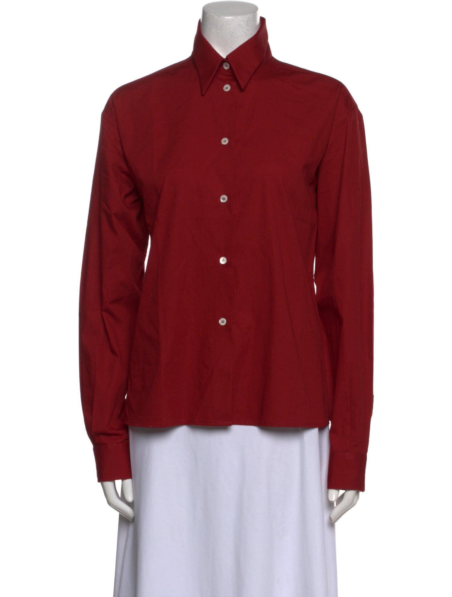 Bally Long Sleeve Button-Up Top
