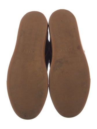 Bally Patent Leather Colorblock Pattern Sneakers