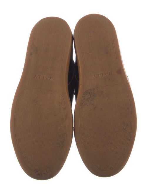 Bally Patent Leather Colorblock Pattern Sneakers