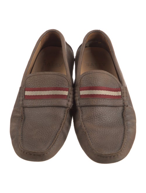 Bally Leather Striped Drivers