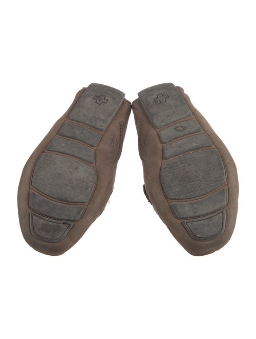 Bally Leather Striped Drivers