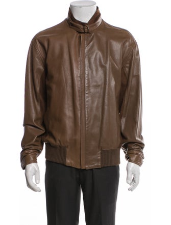 Bally Leather Bomber Jacket