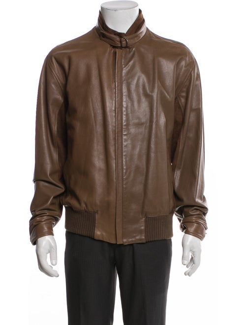 Bally Leather Bomber Jacket