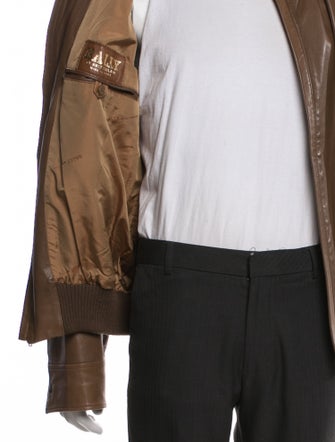 Bally Leather Bomber Jacket