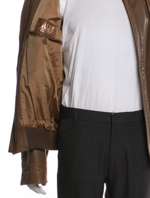 Bally Leather Bomber Jacket