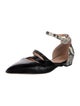 Bally Leather Animal Print D'Orsay Flats