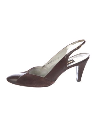 Bally Leather Slingback Pumps