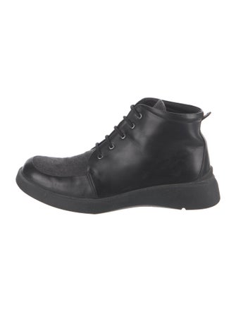Bally Leather Lace-Up Boots