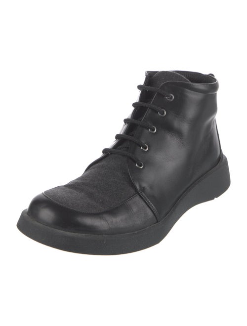 Bally Leather Lace-Up Boots
