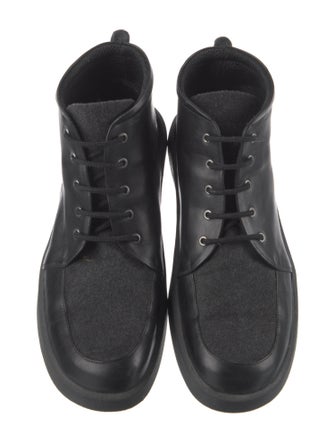 Bally Leather Lace-Up Boots
