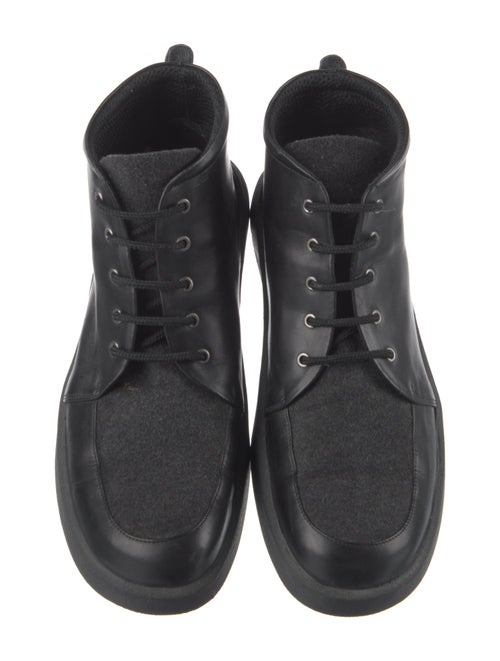 Bally Leather Lace-Up Boots