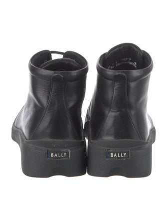 Bally Leather Lace-Up Boots