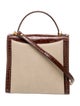 Bally Embossed Leather Top Handle Bag