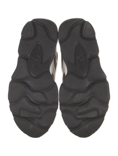 Bally Leather Colorblock Pattern Chunky Sneakers