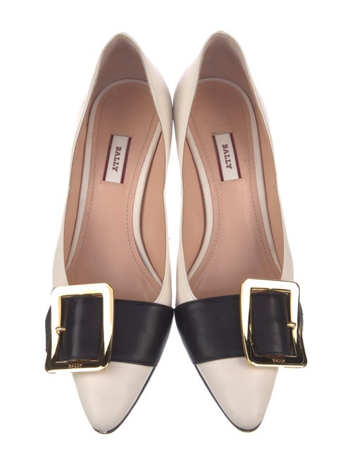 Bally Leather Printed D'Orsay Pumps