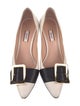 Bally Leather Printed D'Orsay Pumps