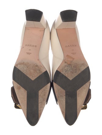 Bally Leather Printed D'Orsay Pumps