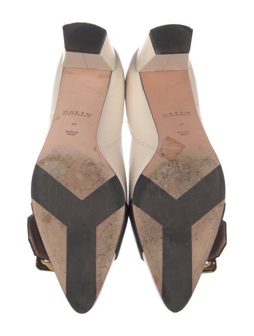 Bally Leather Printed D'Orsay Pumps