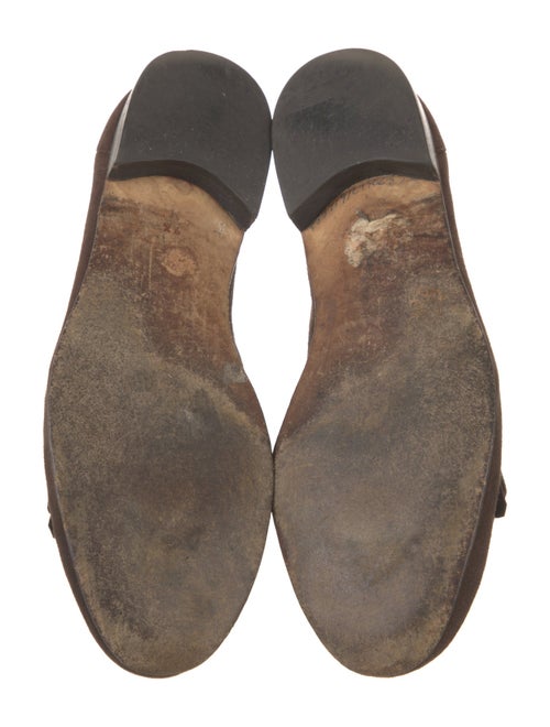 Bally Suede Fringe Trim Accent Dress Loafers