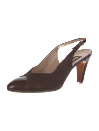 Bally Leather Slingback Pumps
