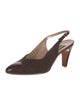 Bally Leather Slingback Pumps