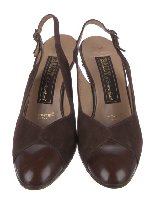 Bally Leather Slingback Pumps