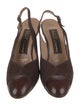Bally Leather Slingback Pumps