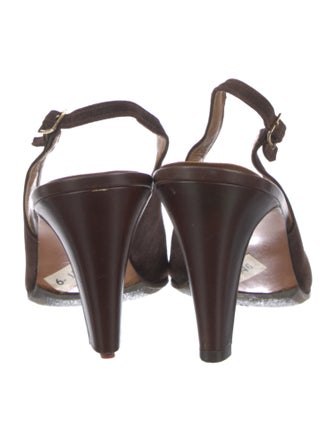 Bally Leather Slingback Pumps