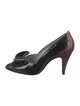 Bally Patent Leather Colorblock Pattern Pumps