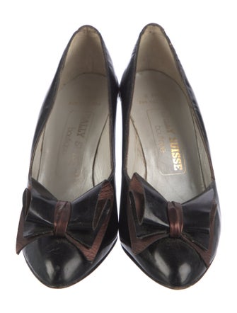 Bally Patent Leather Colorblock Pattern Pumps