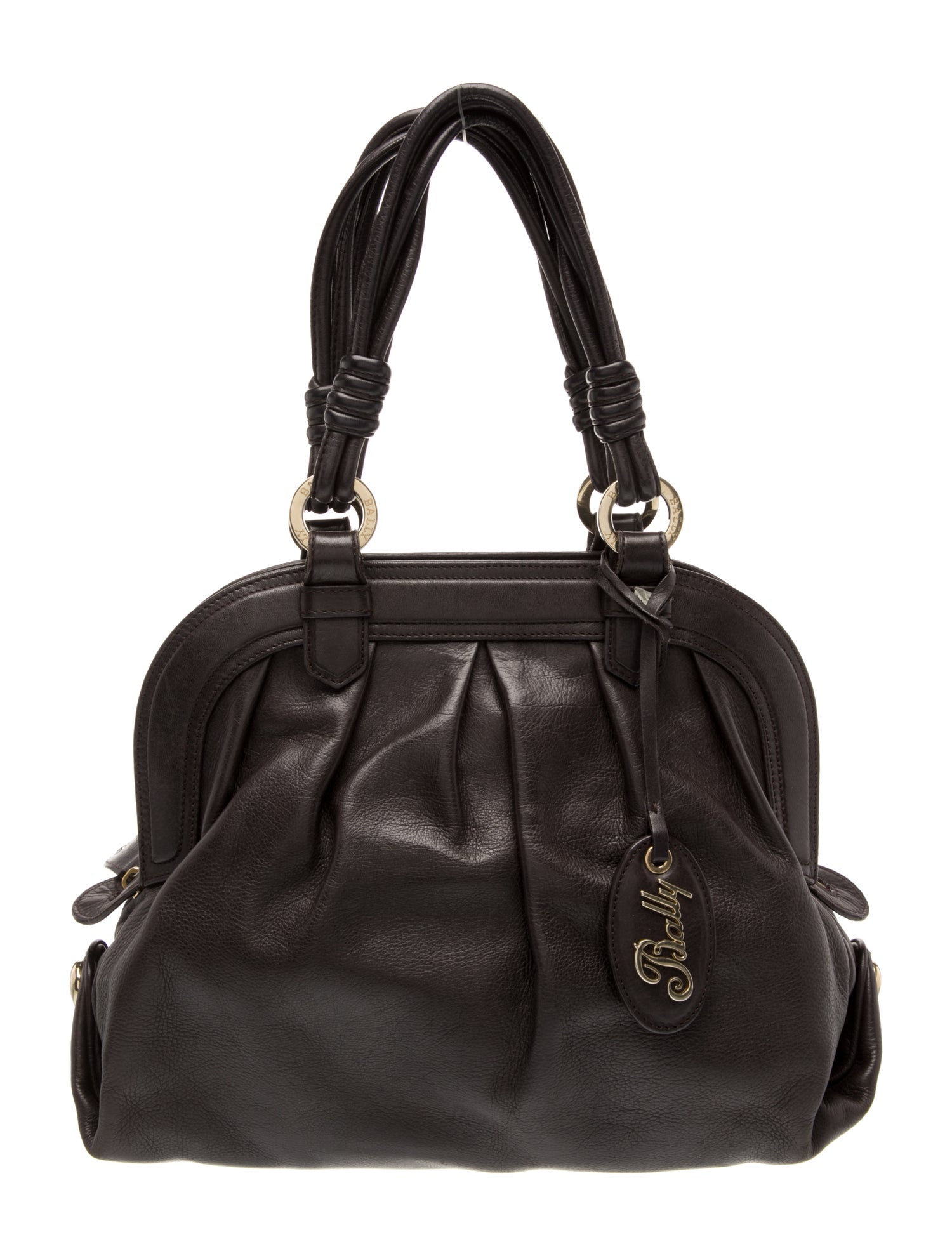 Bally Leather Top Handle Bag