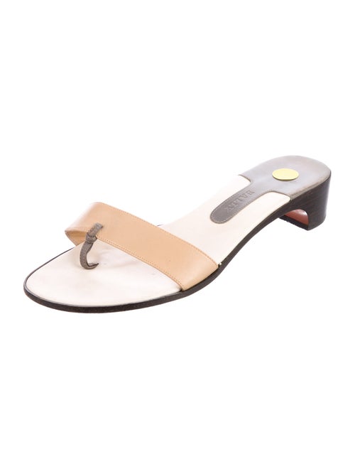 Bally Signature Logo Leather Slides