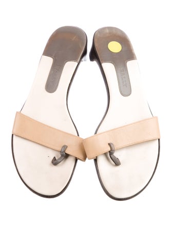 Bally Signature Logo Leather Slides