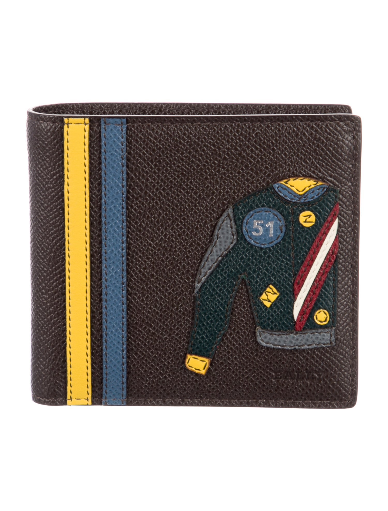 Bally Leather Printed Bifold Wallet