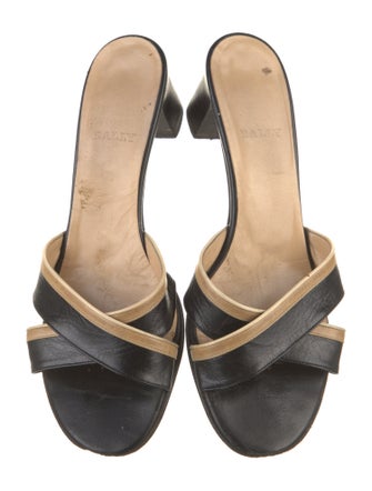 Bally Leather Printed Slides