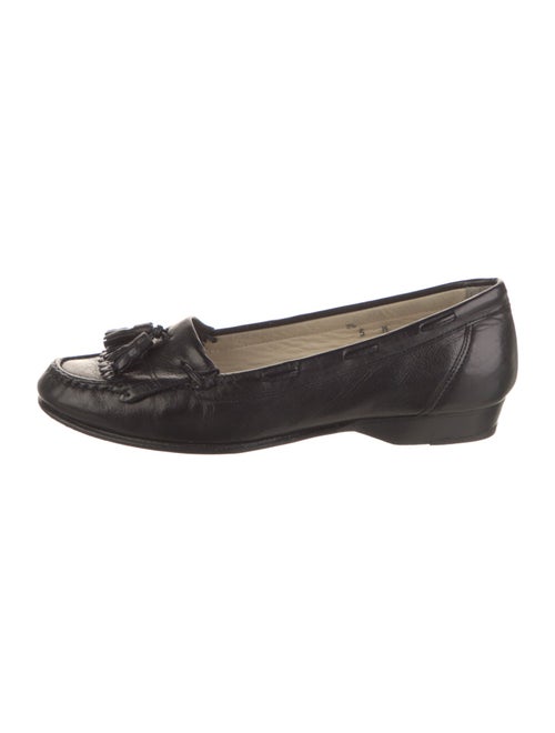 Bally Leather Tassel Accents Ballet Flats