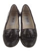 Bally Leather Tassel Accents Ballet Flats